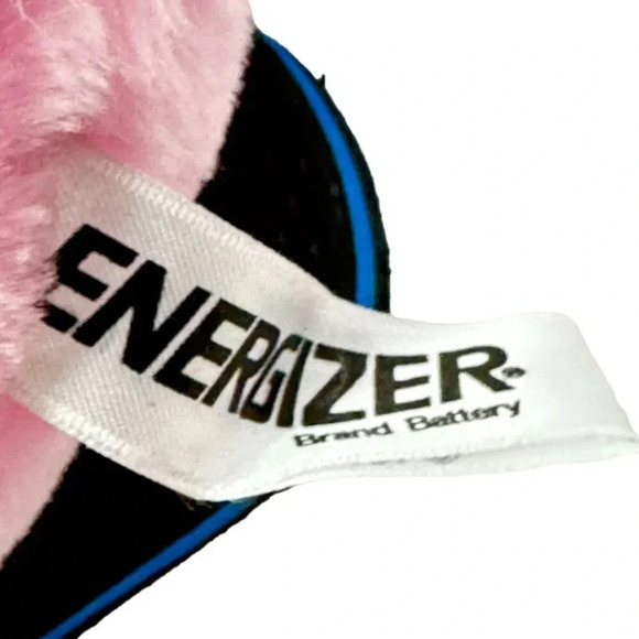 Vintage Energizer Bunny Pink Plush 21 inch tall 1989 Battery Rabbit Moves - Picture 7 of 12